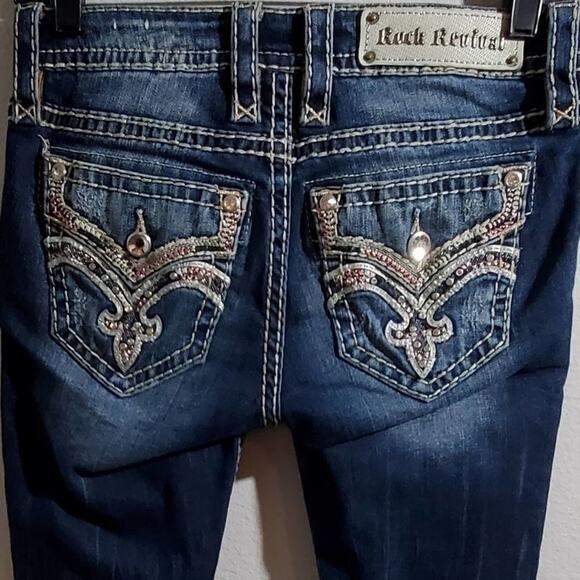 ROCK Revival Klandi mid‎ rise bootcut jeans 26 - Picture 1 of 13